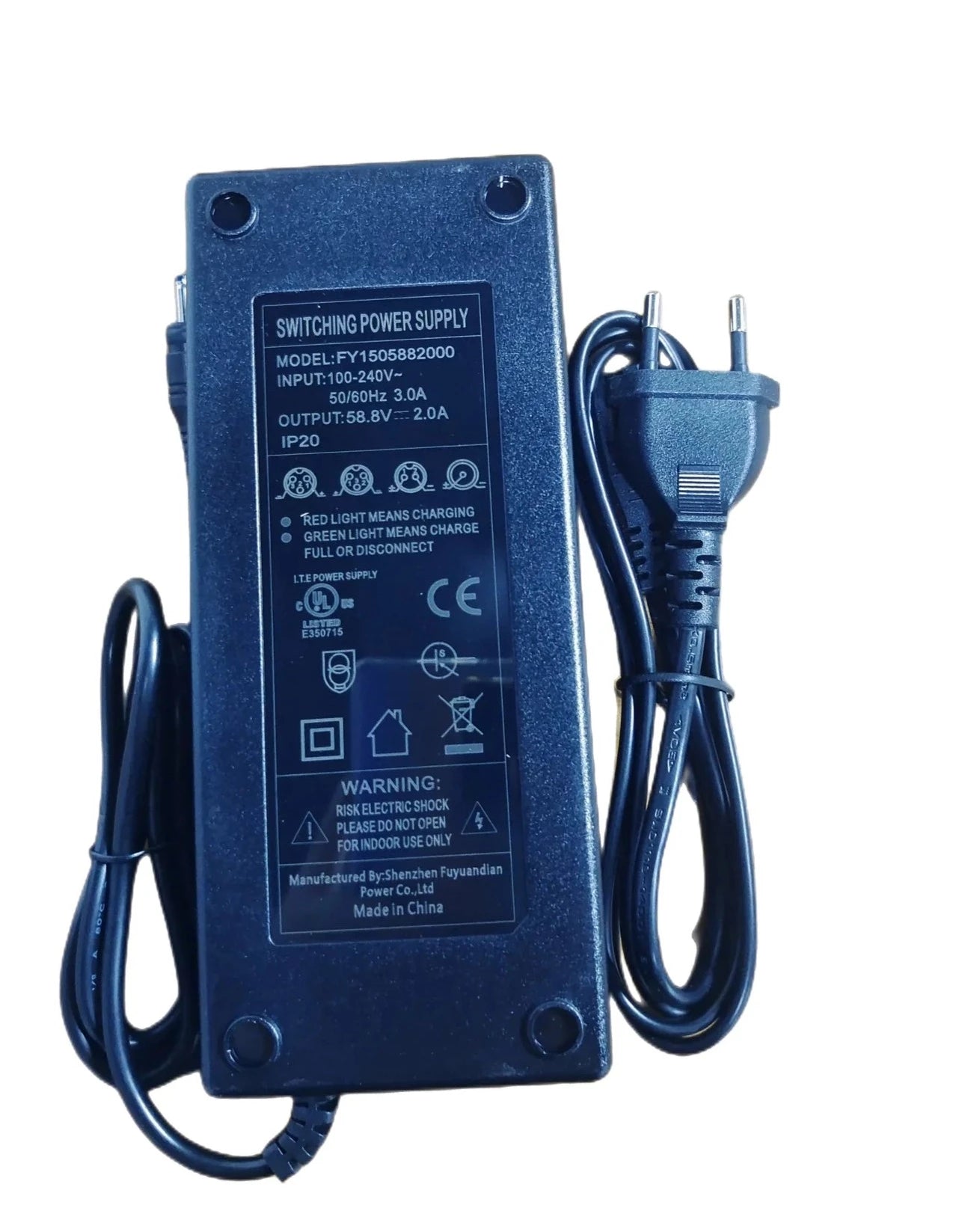 carica batteria 58.8v 3a per monopattino elettrico kugoo kukirin g3 Carica batteria 58.8V 3A per Monopattino Elettrico Kugoo KuKirin G3