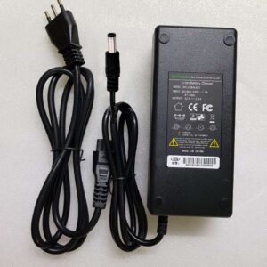 Caricabatteria litio battery charger Li-ion 36-42V D-Power connettore mono DC2.1 1 polo da 5.5mm bici elettrica e-bike,