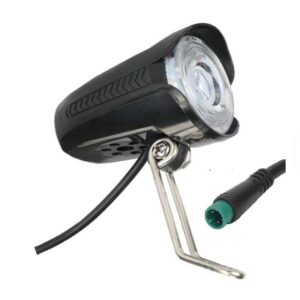 LED Frontale anteriore Lampada Luce faro Bici e clacson Bike bici 36/48V per cavo waterproof