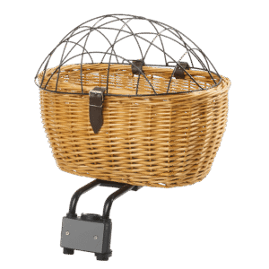 M-Wave Cestino bici in vimini per animali domestici montaggio posteriore o manubrio