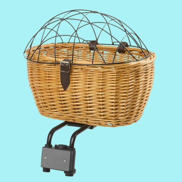 m wave cestino bici in vimini per animali domestici montaggio posteriore o manubrio M-Wave Cestino bici in vimini per animali domestici montaggio posteriore o manubrio