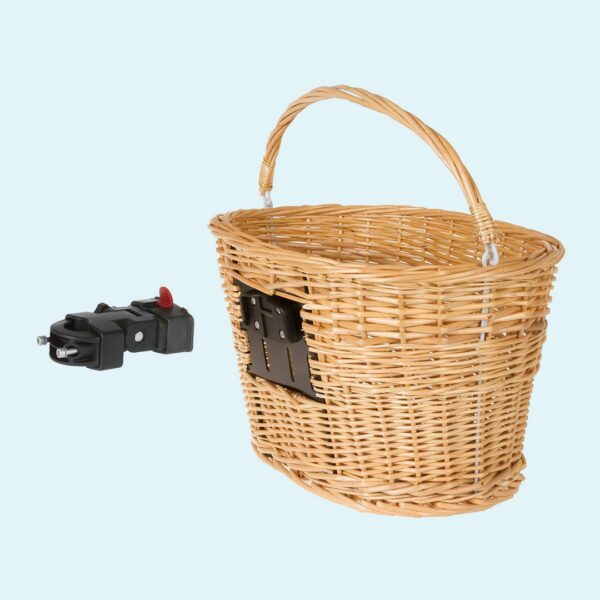 m wave cestino bici in vimini per lo shopping montaggio su manubrio M-Wave Cestino bici in vimini per lo shopping montaggio su manubrio