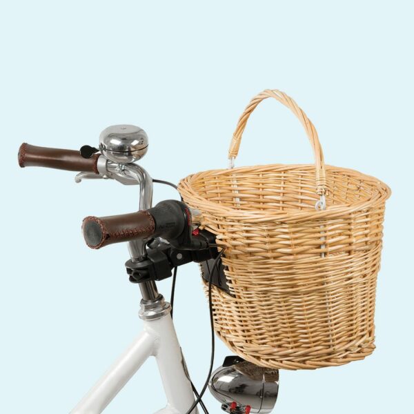 m wave cestino bici in vimini per lo shopping montaggio su manubrio M-Wave Cestino bici in vimini per lo shopping montaggio su manubrio