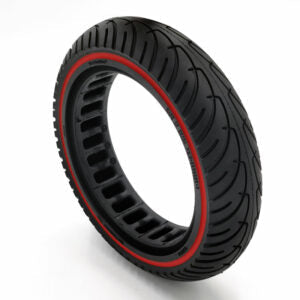 PNEUMATICO pieno gomma solida ruota 8.5x2-6.1/B34 pollici ultraleggera linea rossa per monopattino Xiaomi, Ducati, Lexgo, Nilox, Alfa Romeo, Vivobike, Woow