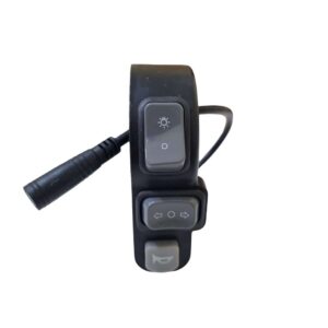 Pulsantiera manubrio bici bike cavo waterproof pulsanti tasti faro fanale posteriore luci direzionali e clacson lamp buttons switch #2